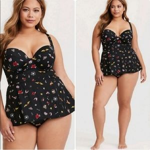 Nwot torrid tattoo bathing suit 14-16